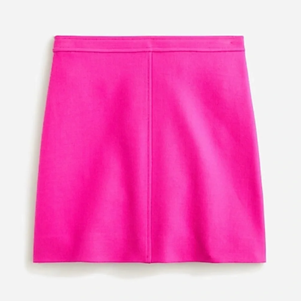 J Crew Soft Azalea Natasha Skirt in Double Serge Wool EUC Size 6